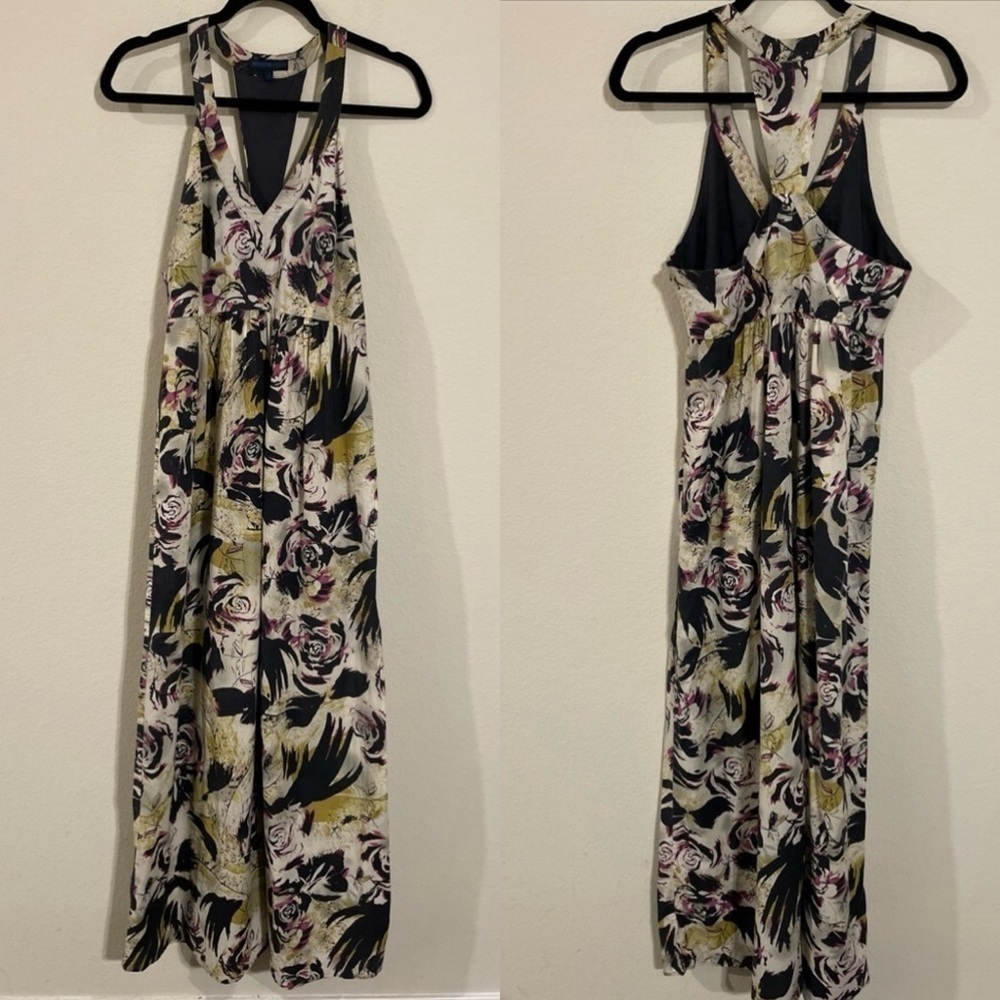 Martin & OSA Women Maxi Dress Size 8 Floral Halter 100% Cotton Cottagecore